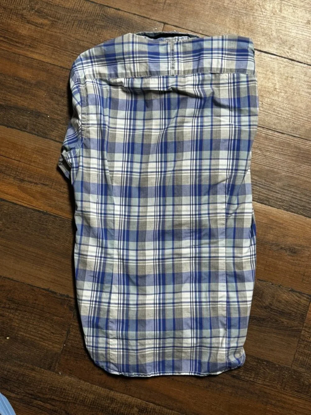 Banana Republic Men’s Small Blue Plaid Slim Fit Shirt